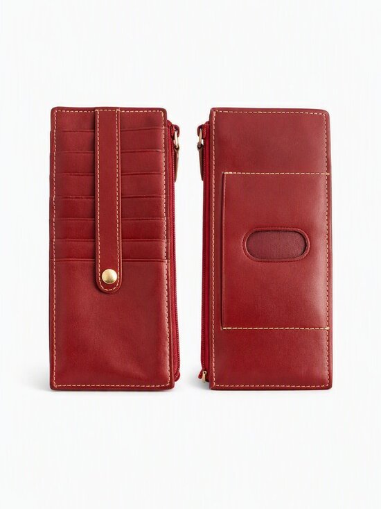 Lodis Handbags - EUC Lodis Leather Slim Wallet | Multi‑Card Organizer | Classic Snap Closure